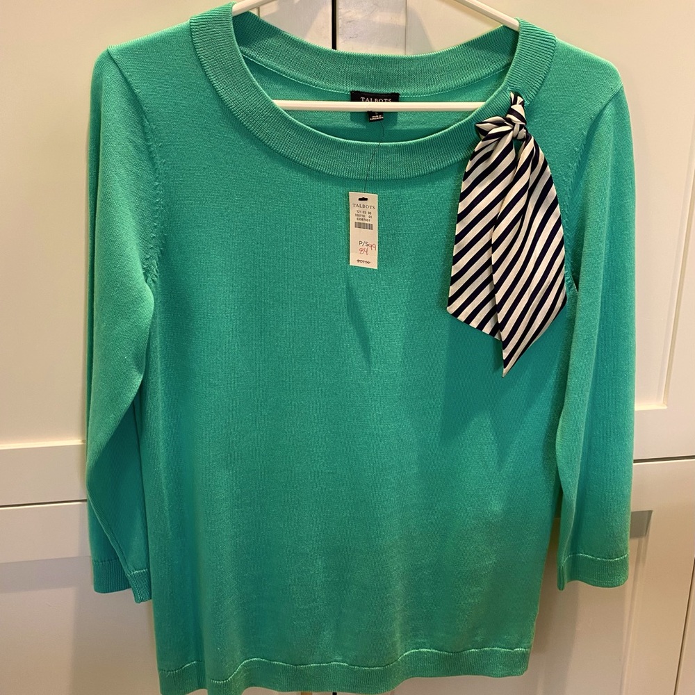TALBOTS size Small Turquoise sweater